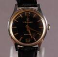 Vintage Tissot Seastar, herrearmbåndsur i urkasse af stål med sort urskive