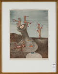 ROBERTO MATTA. Färglitografi, signerad och numrerad EA.