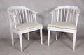 KARMSTOLAR, 1 par, gustaviansk stil, 18-1900-tal.