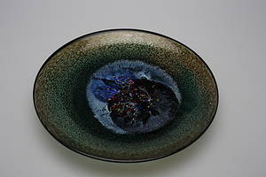 BERTIL VALLIEN. FAT, konstglas. Kosta-Boda 1900-tal. Signerad.