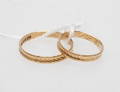 RINGAR, 2 st, 18k guld, vikt ca 3,5 gr.