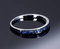 Safirring af 14 kt. Guld, 0.26 ct.
