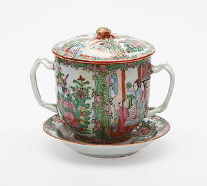 KOPP med FAT och LOCK, porslin, Kanton, Kina.