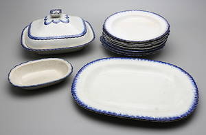 SERVISDELAR, 12 st, 1800-tal.