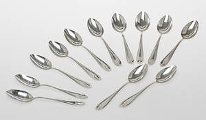 SKEDAR, 12 st, silver, GAB, 1900-tal.