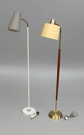 GOLVLAMPOR, 2 st, 1900-tal.