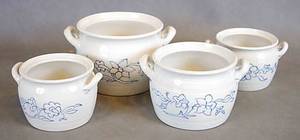 KRUS, 4 stycken, blåvita, Rörstrand.