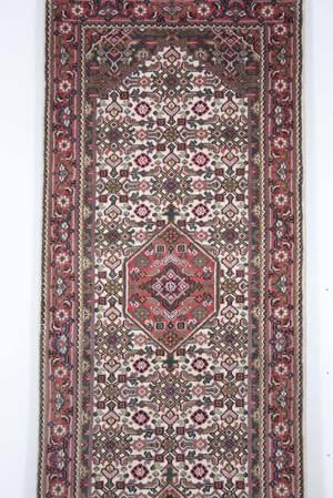Orientmatta, handknuten, Kashmir Bidjar, 350x85 cm
