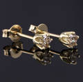 Par brillant ørestikker ca. 0.37 ct.