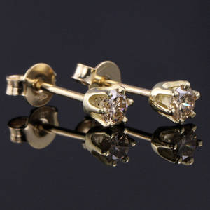 Par brillant ørestikker ca. 0.37 ct.