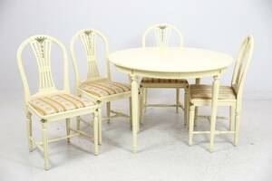 MATBORD med STOLAR, 4 st, Axet, gustaviansk stil