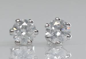 Par brillantørestikker, ca. 1.53 ct. 2