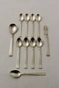 Kaffeskedar dessertbestick, 11 del. silver