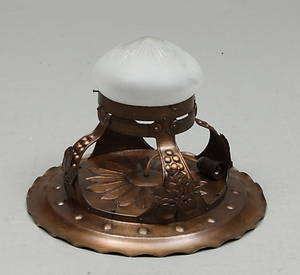 TAKLAMPA, jugend, koppar, 1900-tal.