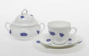 KAFFESERVISDELAR, 22 delar, Blå Blom, Gustavsberg.