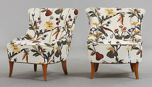 FÅTÖLJER , 2 st, 1900-tal.