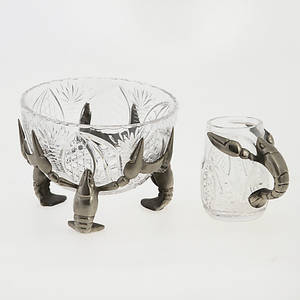 SKÅL samt GLAS, kristall.