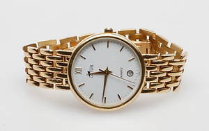 ARMBANDSUR LOTUS 18k med ARMBAND 18k, total vikt ca 49,2 gr.