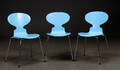 Arne Jacobsen. Tre stole Myren model 3101 3