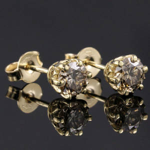 Par brillant ørestikker ca. 0.93 ct.