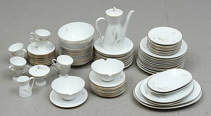 MATSERVIS, 74 delar, porslin, Rosenthal, 1900-tal.