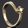 Solitaire ring ca. 0.42 ct.