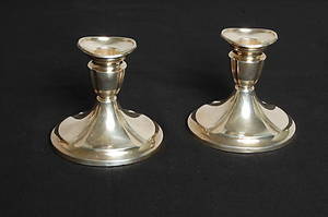 LJUSSTAKAR, 1 par, silver.