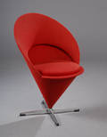 Verner Panton 1926-1998. Kræmmerhusstol  Cone chair.