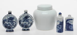 SNUSFLASKOR, 4 st, LOCKVAS, porslin, Kina.