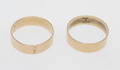 RINGAR, 2 st, 14k guld, vikt ca 3,9 gr.