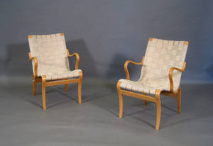 Bruno Mathsson. Par hvilestole, model Minna 2