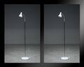 Standerlamper  gulvlamper, model Single Mind, hvid  chrom 2