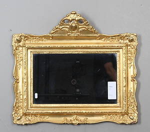 SPEGEL, guldförgylld, 1800 tal.