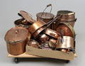 KOPPARFÖREMÅL, 20 delar. 1800-1900-tal.