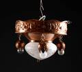 Dansk lampeproducent. Loftlampe i kobber