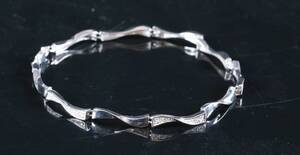 Brillantarmbånd udført i 14 kt hvidguld, 0.01 ct