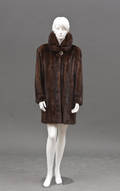 Mink jakke str. ca. 40