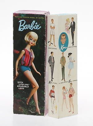 BARBIE oich KEN , i originalförpackning. MATTEL JAPAN.