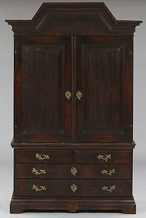 SALSSKÅP, gustavianskt, 1700-talets slut.