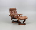 EKORNES, Stressless. Fåtölj och fotpall.