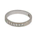 RING, 18k med diamanter á 0,18ct.
