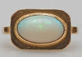 RING MED OPAL, rödguld, 18K, otydlig mästar och årtalsstämpel, Malmö.