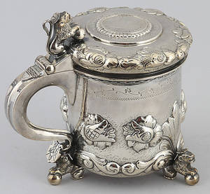 BÄGARE, silver, Sverige, ca 888 gram.