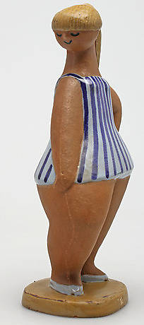 FIGURIN, stengods, Dora, Lisa Larson, Gustavberg.