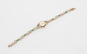 DAMUR DANKA, 14k guld med armband 14k guld, total vikt ca 15,7 gr.