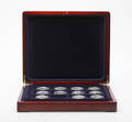 SAMLARMYNT, 35 delar, silver, Svenska regenter, ca 950 gram.
