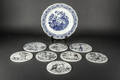 Bjørn Wiinblad. 6 månedsplatter, 2 platter samt Delft fad 9