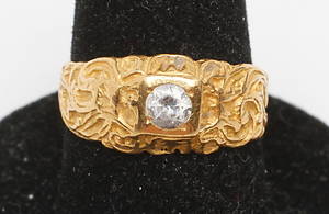RING, 18k guld, vikt ca 4 gr.
