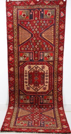 Persisk Meshkin løber, nordvest Persien. 300 x 125 cm.
