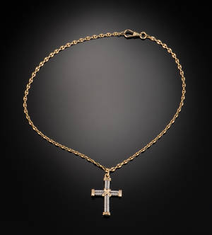Korsvedhæng med kæde - 20,6 gram